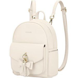 Mini Backpack for Women Cute Bowknot Small Backpack Purse Ladies Leather Bookbag